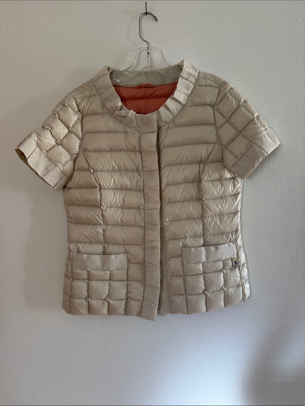 Short‑Sleeve Quilted Puffer Jacket